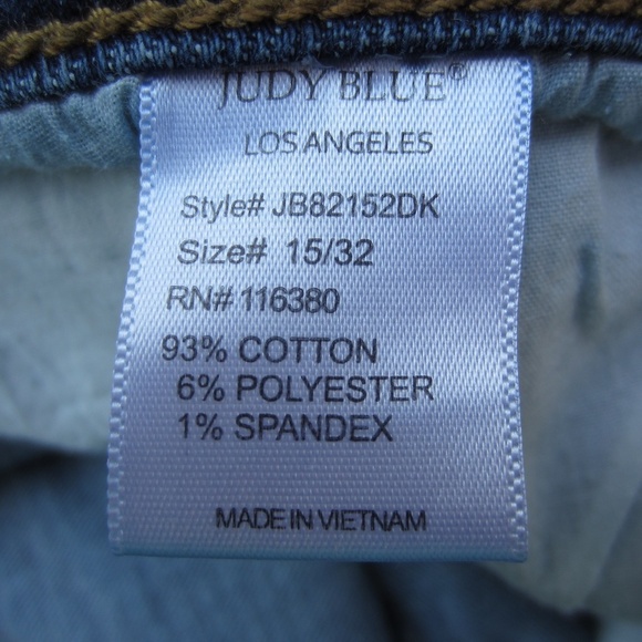 Judy Blue Jeans Womens15/32 Dark Wash Skinny Fit Stretch Mid Rise Comfy Casual - Picture 6 of 16
